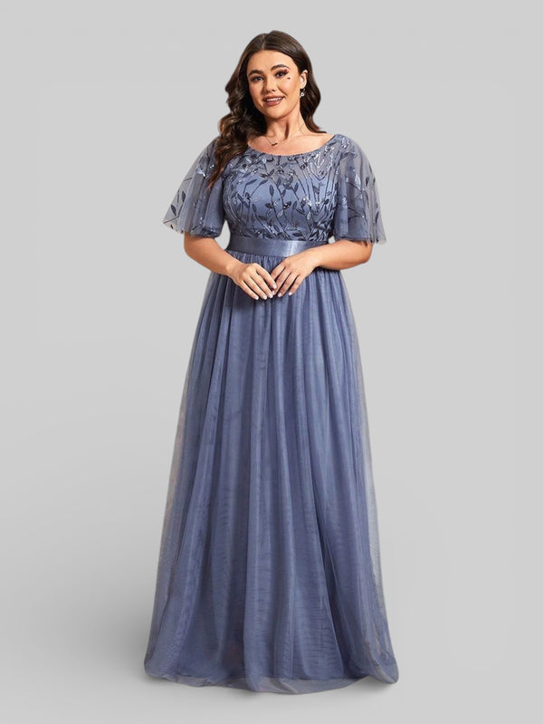 Vestido de Festa Longo Plus Size Village - Aurea Dress