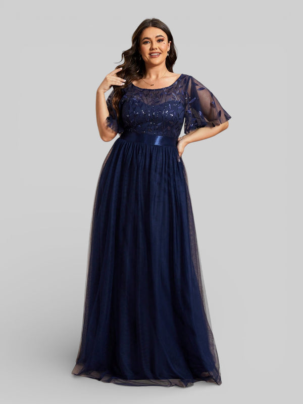 Vestido de Festa Longo Plus Size Village - Aurea Dress