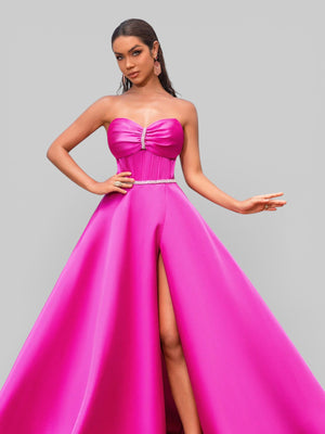 Vestido de Festa Tomara Que Caia Zibeline Strass - Aurea Dress