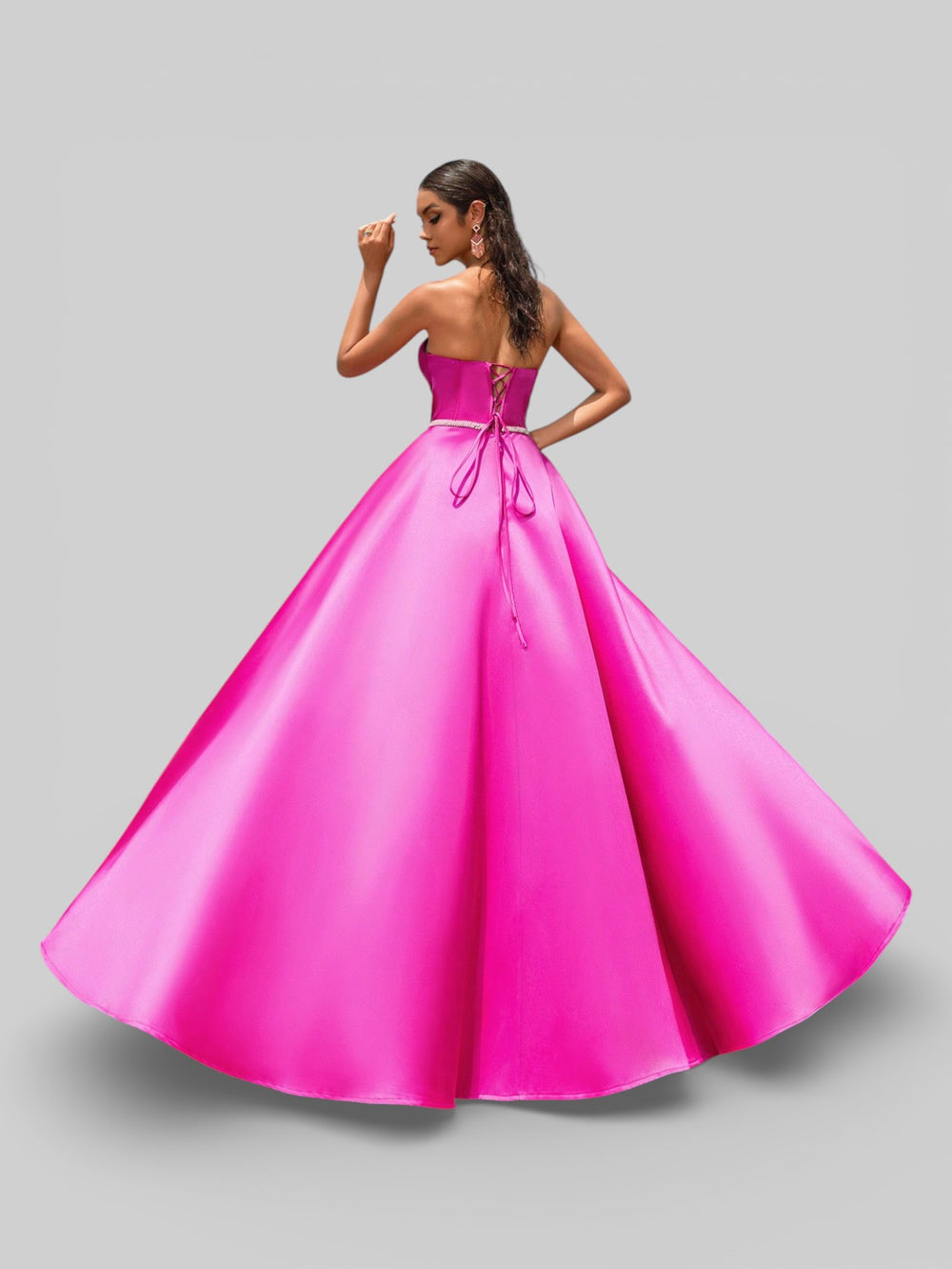 Vestido de Festa Tomara Que Caia Zibeline Strass - Aurea Dress
