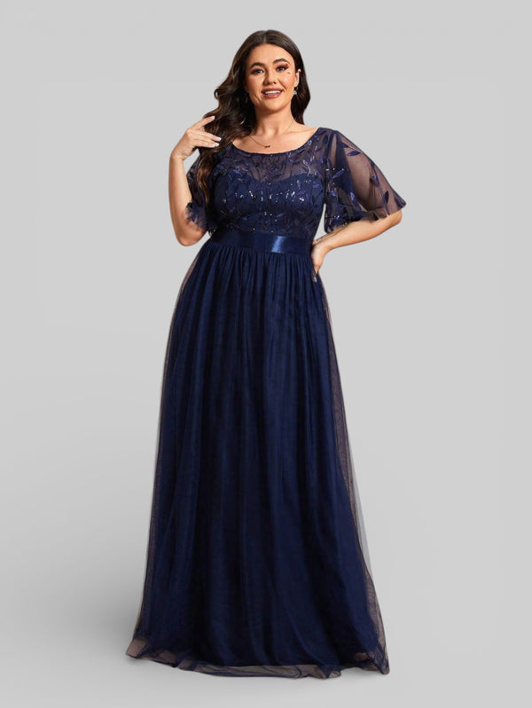 Vestido de Festa Longo Plus Size Village - Aurea Dress