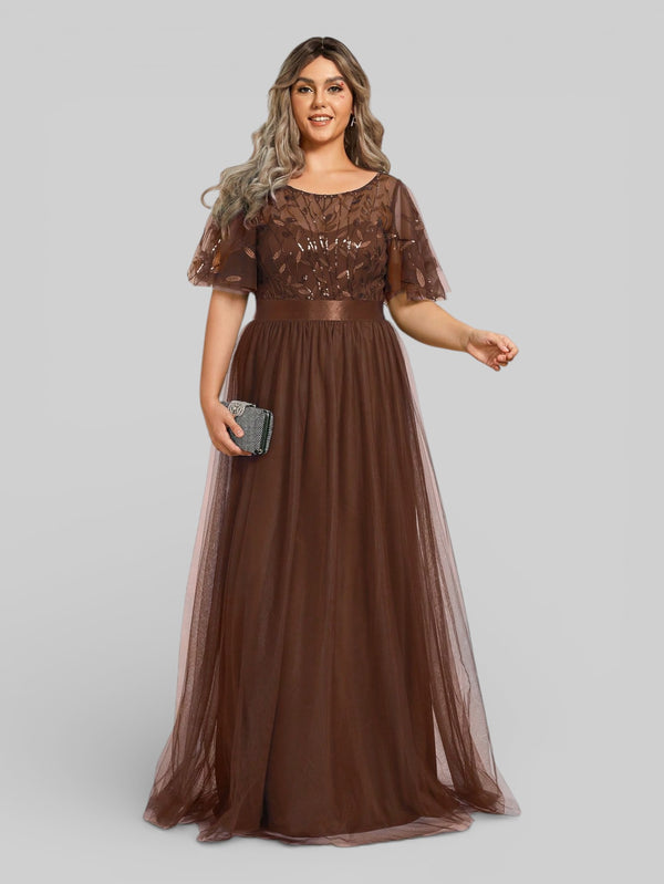 Vestido de Festa Longo Plus Size Village - Aurea Dress