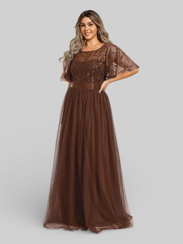 Vestido de Festa Longo Plus Size Village - Aurea Dress