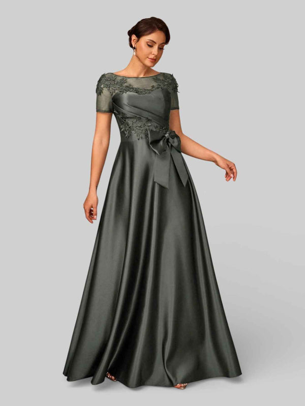 Vestido de Festa Longo Bordado Mãe da Noiva