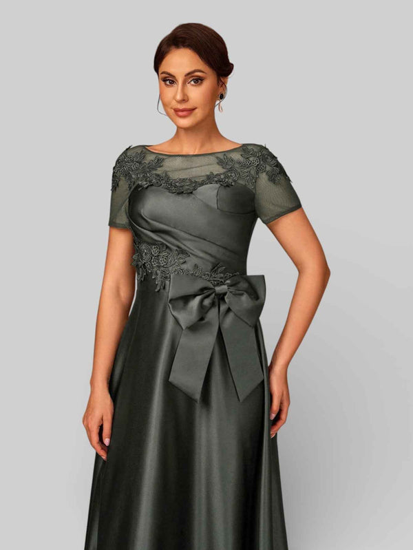 Vestido de Festa Longo Bordado Mãe da Noiva