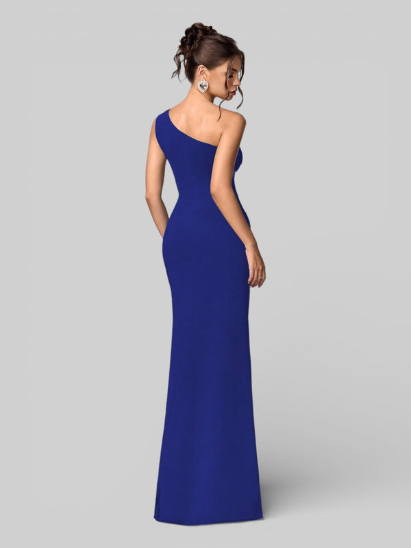 Vestido de Festa Nula Manga Plissado Pedrarias Leona - Aurea Dress