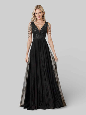 Vestido Longo de Festa Paetê Premium Aurea