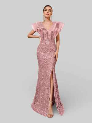 Vestido de Festa com Babados Sidney