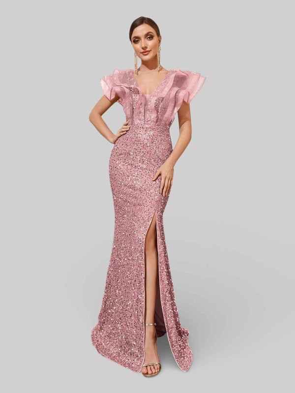 Vestido de Festa com Babados Sidney