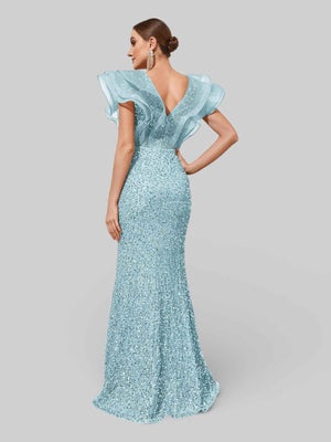 Vestido de Festa com Babados Sidney