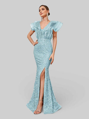 Vestido de Festa com Babados Sidney