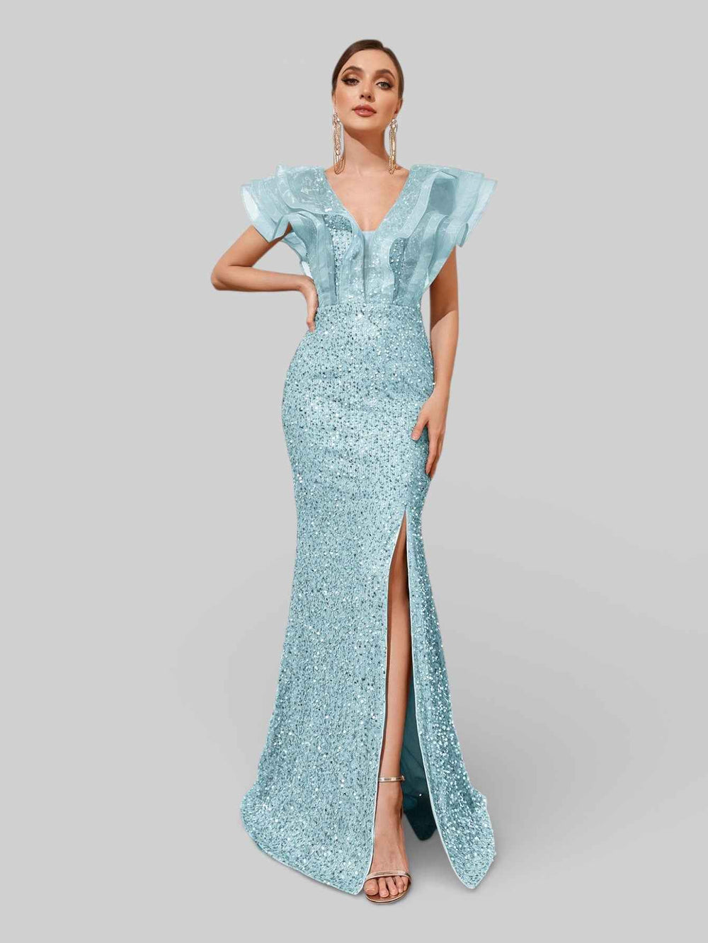 Vestido de Festa com Babados Sidney