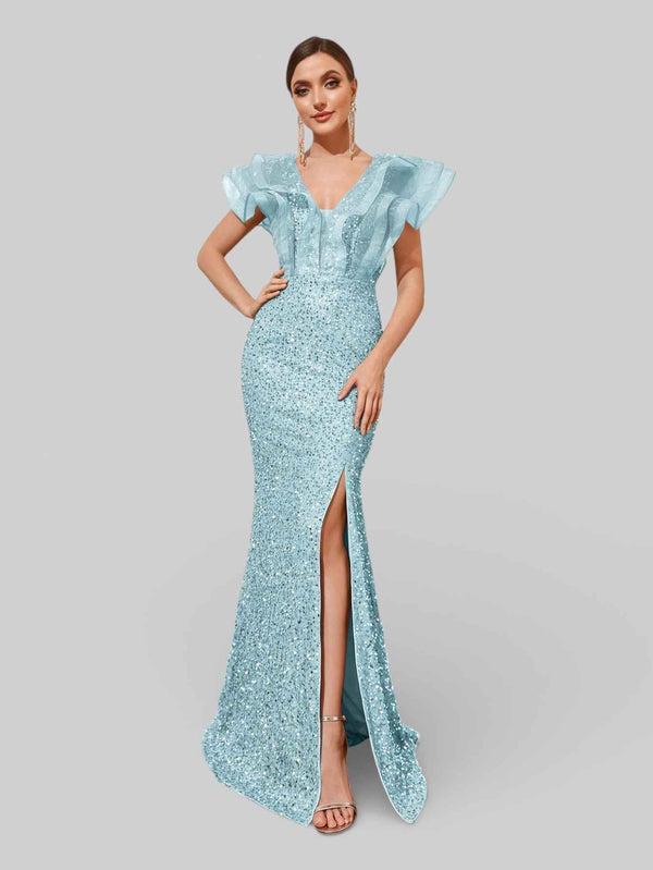 Vestido de Festa com Babados Sidney
