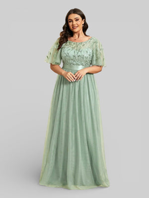 Vestido de Festa Longo Plus Size Village - Aurea Dress