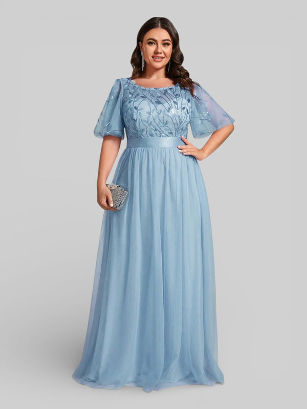 Vestido de Festa Longo Plus Size Village - Aurea Dress