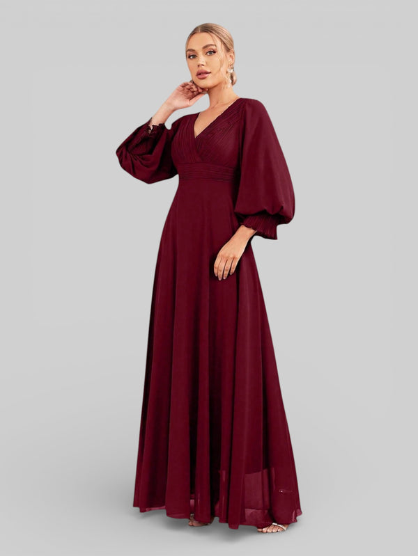 Vestido de Festa Manga Longa Marine Dress - Aurea Dress