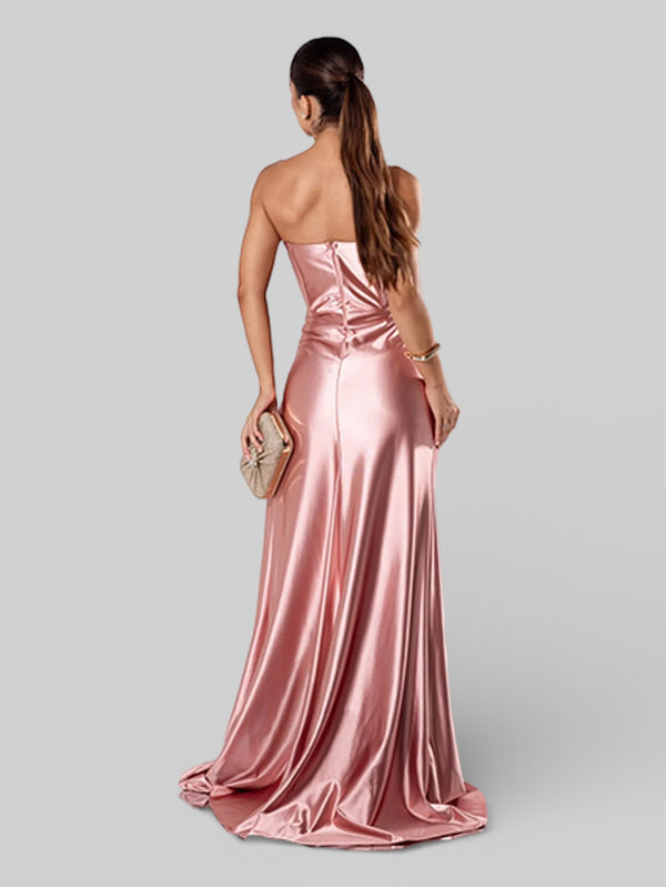 Vestido de Festa Super Luxo Corpete Acetinado - Aurea Dress