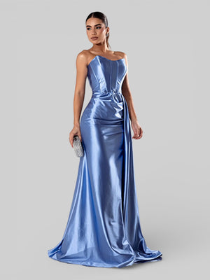 Vestido de Festa Super Luxo Corpete Acetinado - Aurea Dress