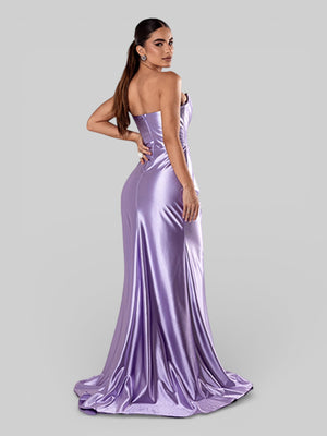 Vestido de Festa Super Luxo Corpete Acetinado - Aurea Dress