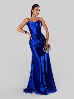 Vestido de Festa Super Luxo Corpete Acetinado - Aurea Dress