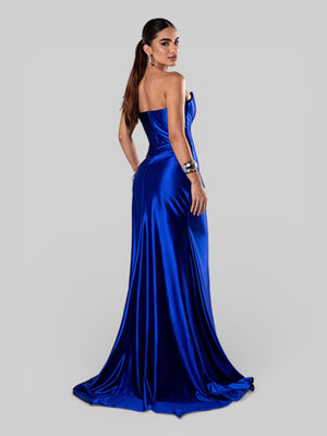Vestido de Festa Super Luxo Corpete Acetinado - Aurea Dress