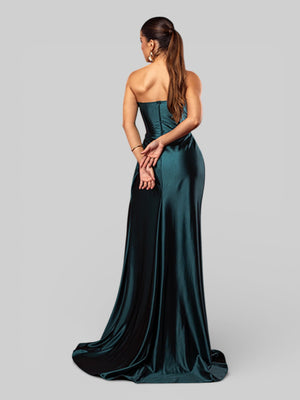 Vestido de Festa Super Luxo Corpete Acetinado - Aurea Dress