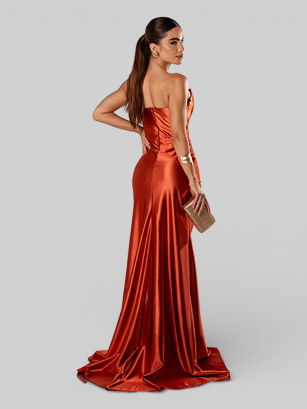 Vestido de Festa Super Luxo Corpete Acetinado - Aurea Dress
