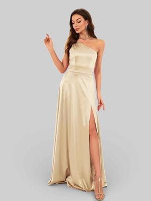 Vestido de Festa Alça Única Juliana com Fenda