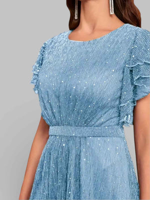Vestido de Festa com Apliques Noruega