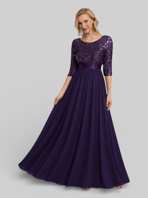 Vestido de Festa Plus Size Manga Longa Dallas - Aurea Dress