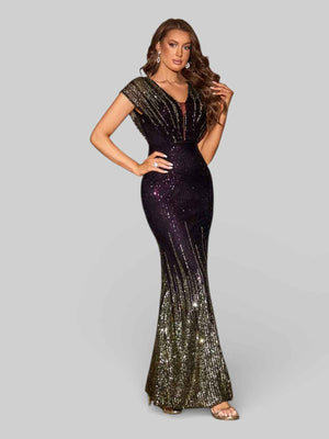 Vestido de Festa Elegance Paetê Degradê
