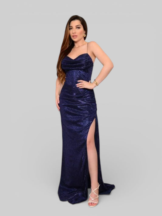 Vestido Longo de Festa com Fenda Exclusive - Aurea Dress