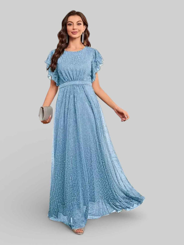Vestido de Festa com Apliques Noruega