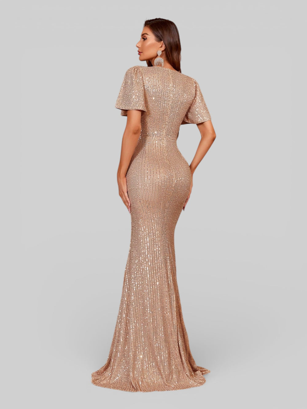 Vestido de Festa Paetê Amarração - Aurea Dress