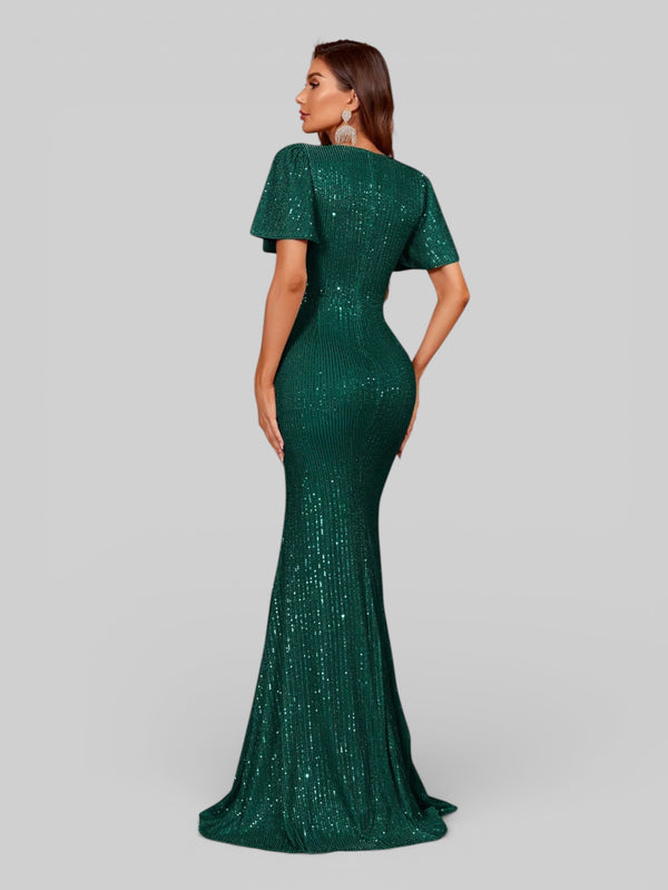 Vestido de Festa Paetê Amarração - Aurea Dress