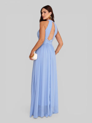 Vestido de Festa Longo Gola Halter Antonietta