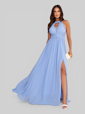 Vestido de Festa Longo Gola Halter Antonietta