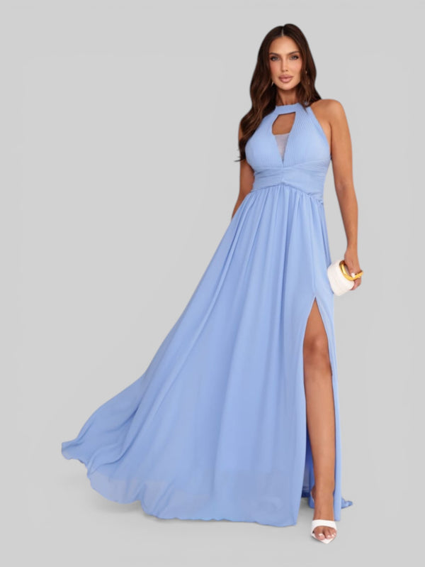 Vestido de Festa Longo Gola Halter Antonietta