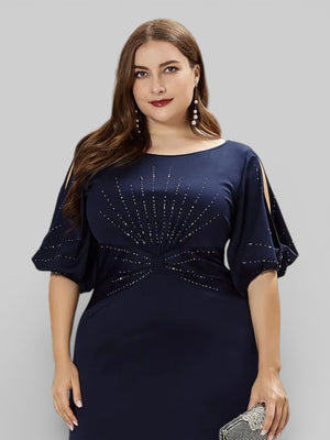 Vestido Longo Plus Size Bloom - Aurea Dress