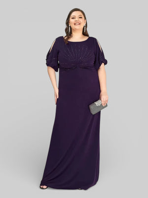 Vestido Longo Plus Size Bloom - Aurea Dress