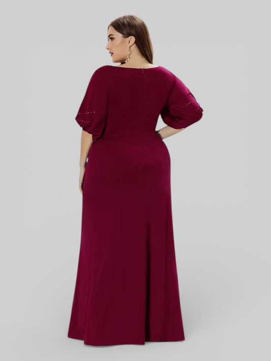 Vestido Longo Plus Size Bloom - Aurea Dress
