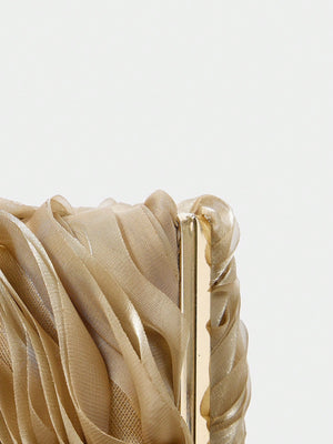 Bolsa de Festa Clutch de Luxo Franzido Paris - Aurea Dress