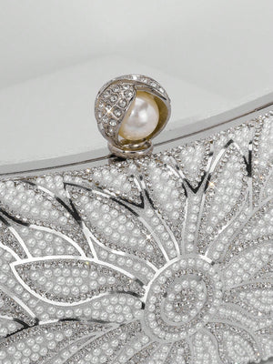 Bolsa Clutch de Festa Pérolas