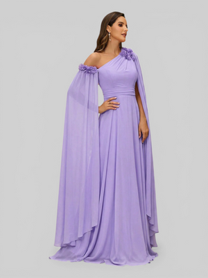 Vestido de Festa com Capa Aurea Dress New