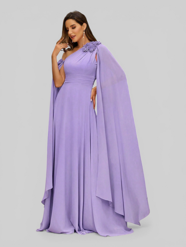 Vestido de Festa com Capa Aurea Dress New