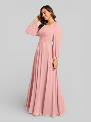 Vestido de Festa Plus Size Manga Longa Classic