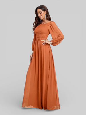 Vestido de Festa Plus Size Manga Longa Classic