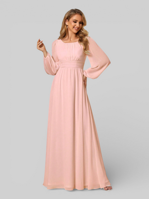 Vestido de Festa Plus Size Manga Longa Classic