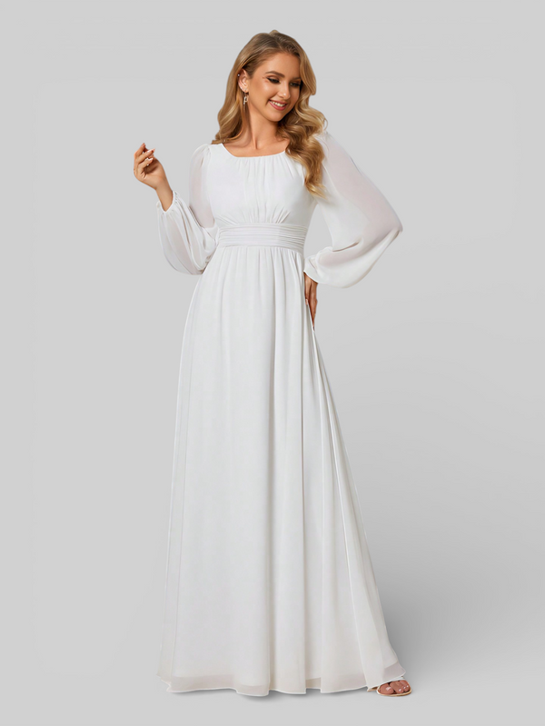 Vestido de Festa Plus Size Manga Longa Classic