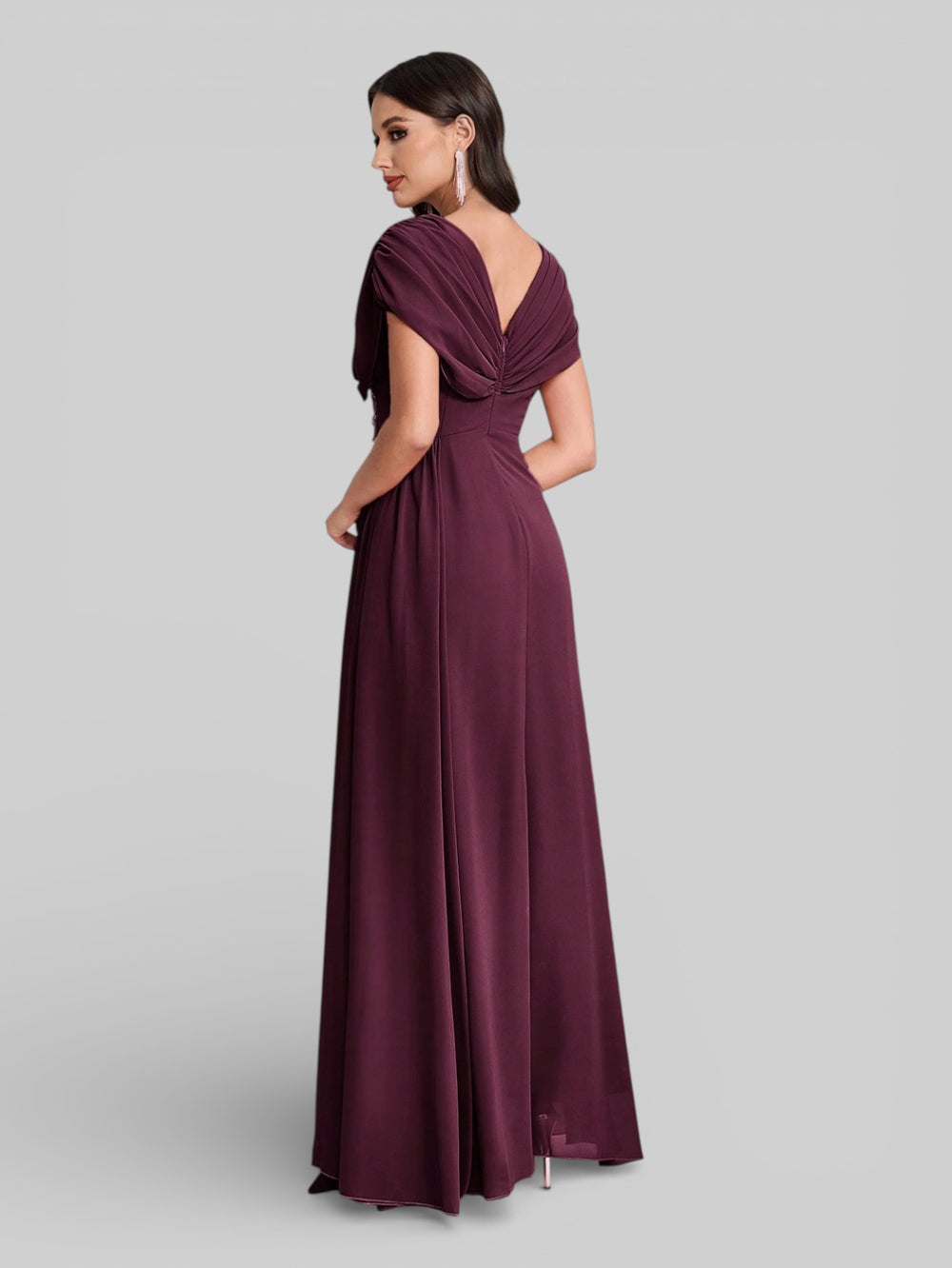 Vestido de Festa Longo Bordado com Strass Dantas